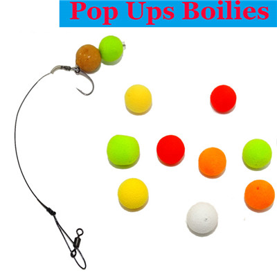 UNFLAVOURED OR FLAVOURED & WITH DIP/GLUG 12mm FLUORO YELLOW POP-UPS BOILIES 
