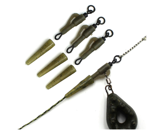 Hybird lead clips with uick change swivel tail rubber for carp fishing rigs tail rubber hook link tackle accessory