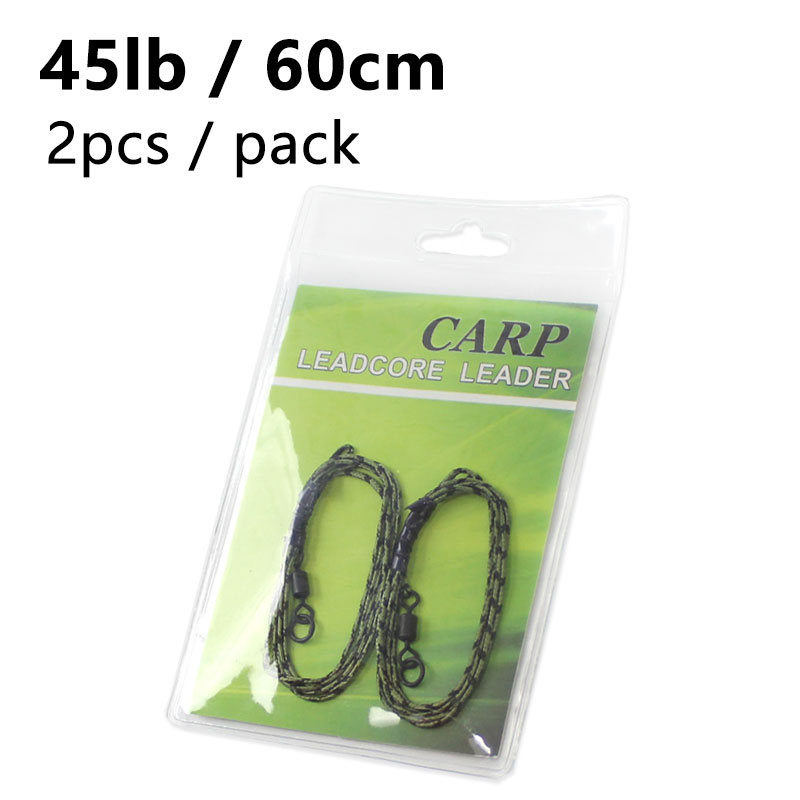 60cm Leadcore Leader Carp Fishing Lines 45lb  Ready Tied Carp Rigs For Carp Fishing Accessories