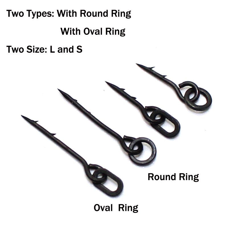 Bait Screw Swivel Bait Sting With Ring for Ronnie Carp Rigs