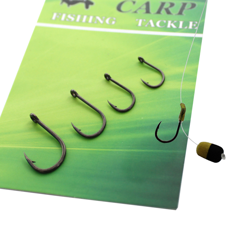 Carp  fishing Zig  Floater  Hook 2#  4#  6# 8#  PTFE  Coating  Hook 