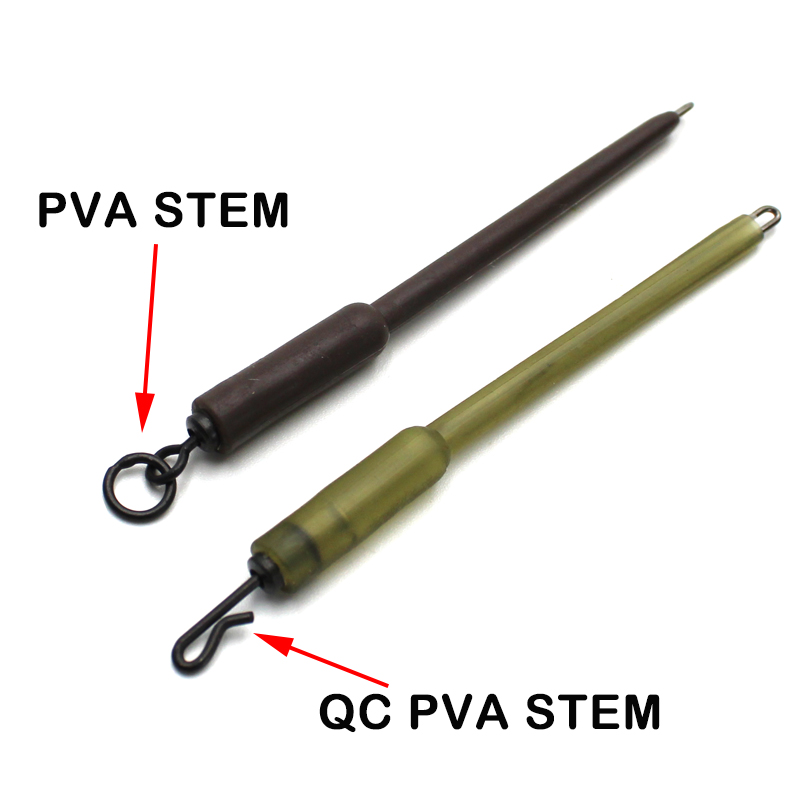 QC Solid  PVA  Bag  Stems  Green or Brown 70mm or 85mm  Carp Fishing Tackle