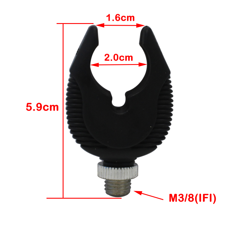 Carp fishing Rubber Butt Rod Rest Head Grippe Pole Stand Head For Fishing Alarm Carp Fishing Terminal Accessories Tackle