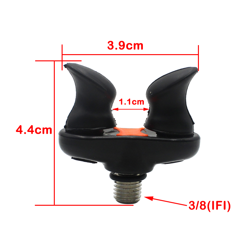 Carp Fishing Rubber Butt Rod Rest Head Grip Butt REST For Fishing Alarm With M3/8 (IFI)