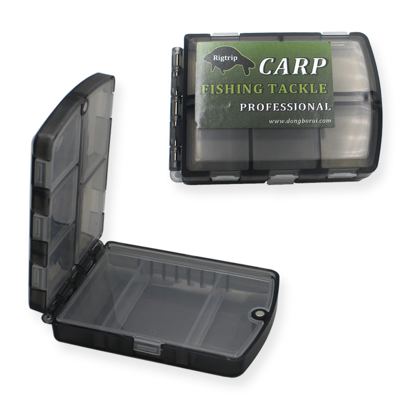 Carp fishing Small Tackle Box Adjustable Compartment Boxes for Accessories