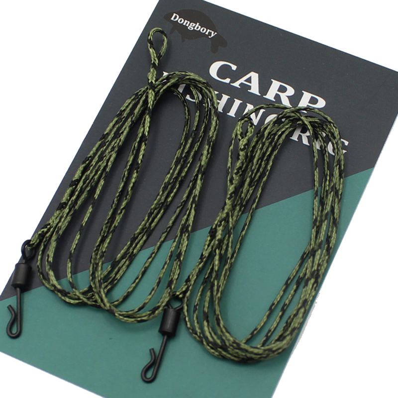 Luroad Carp Fishing Hair Rigs, 20 Pcs Handmade Ready Tied Barbed