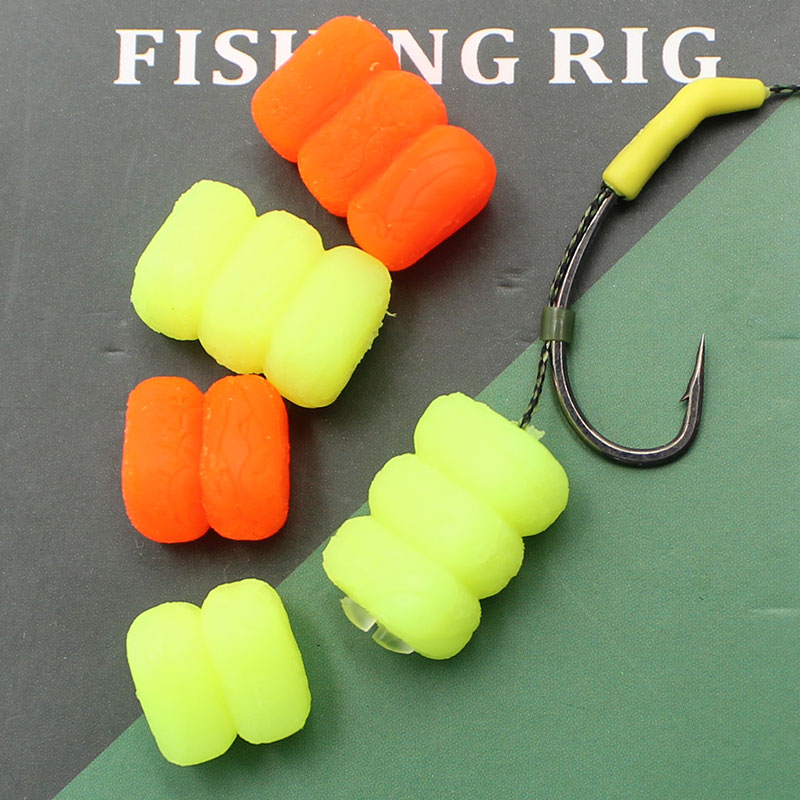 10 Pcs Ready to Use Corn and Chicken Liver Carp Boilies Hair Rigs for  Fishing Tackle Kit Method Lead Baits Plum Rig Hooks Equipment Bait Corn  Feeder