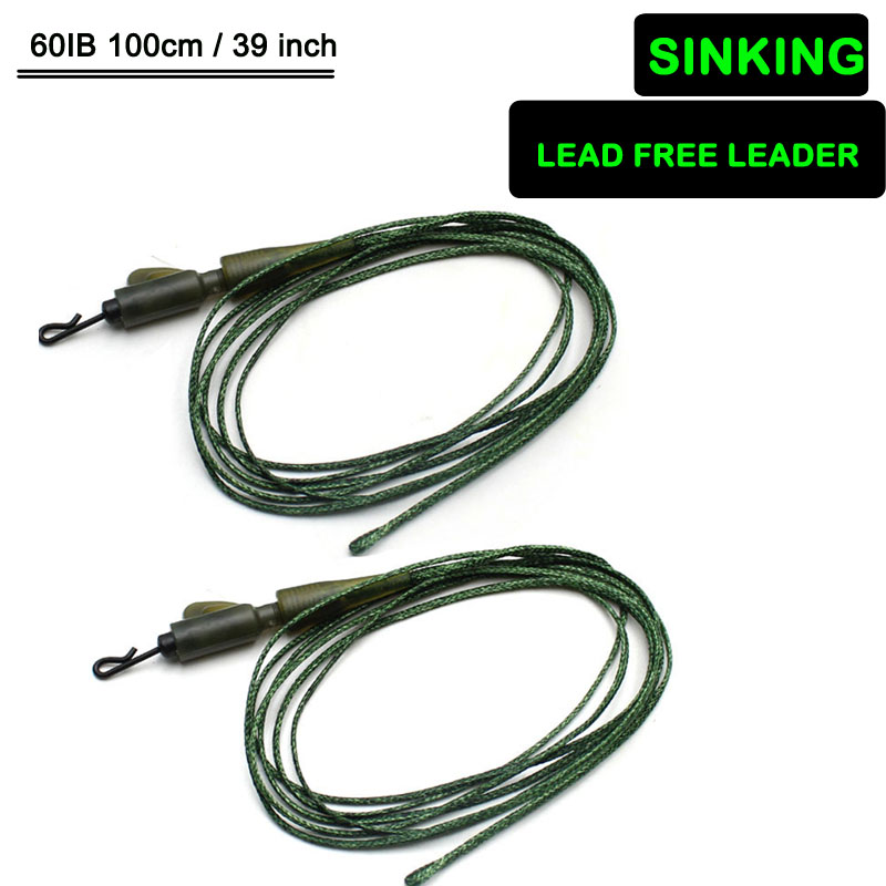 Lead Free Leader fast Sinking Leader for carp fising Ready Rig