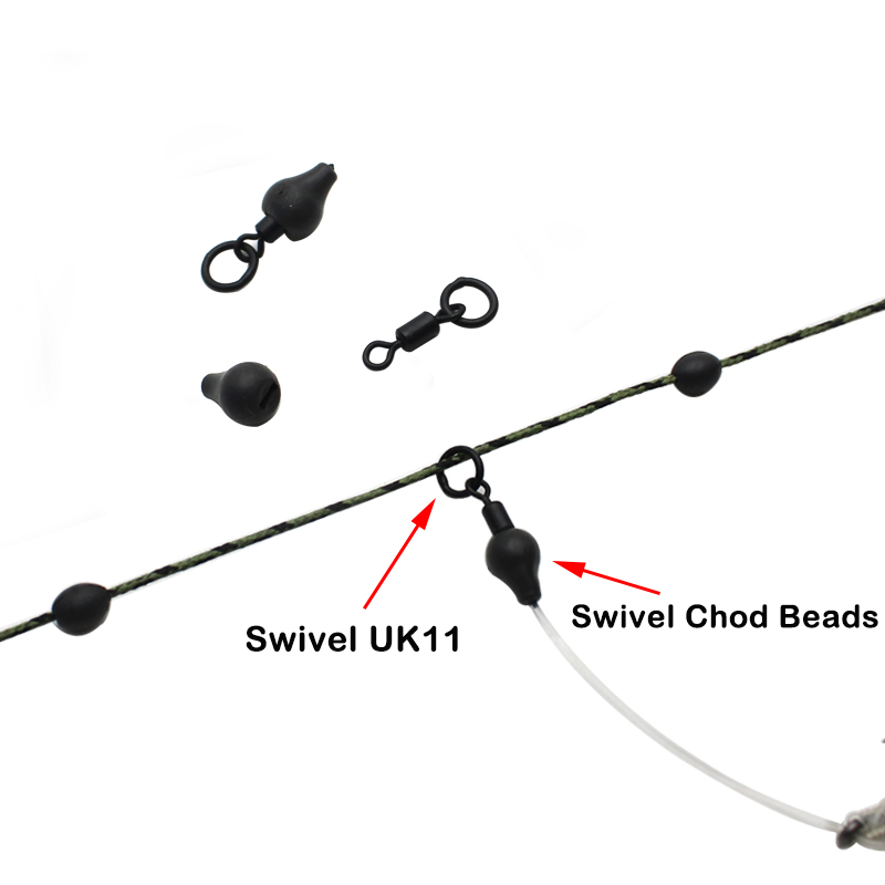 thumbnail image 2 of Alomejor Rubber Shock Beads, Resistant To Extrusion Carp Fishing Rig 2 of 13