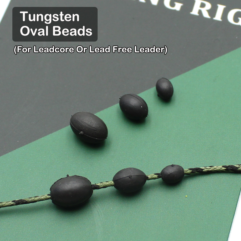 Tungsten Oval Beads For Carp fishing Leadcore or Lead Free Leader