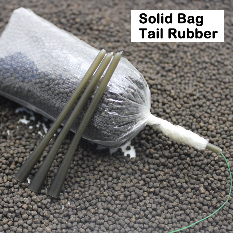 Solid Bag Tail Rubber 70mm Long Stem carp tackle for PVA Bags Suitable for used with leadcore,main line and tungsten tubin
