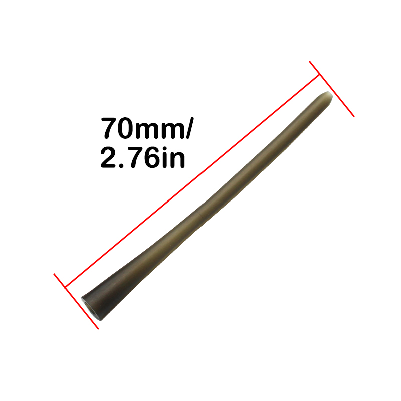 Solid Bag Tail Rubber 70mm Long Stem carp tackle for PVA Bags Suitable for used with leadcore,main line and tungsten tubin