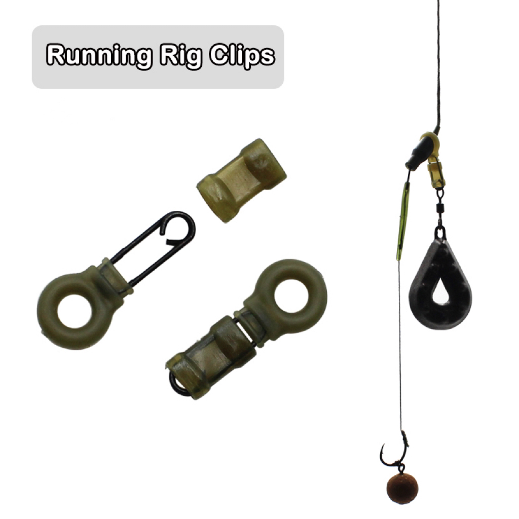 Carp Fishing Tackle Running Rig Clips Rings slider Clips swivel Quick links connectors