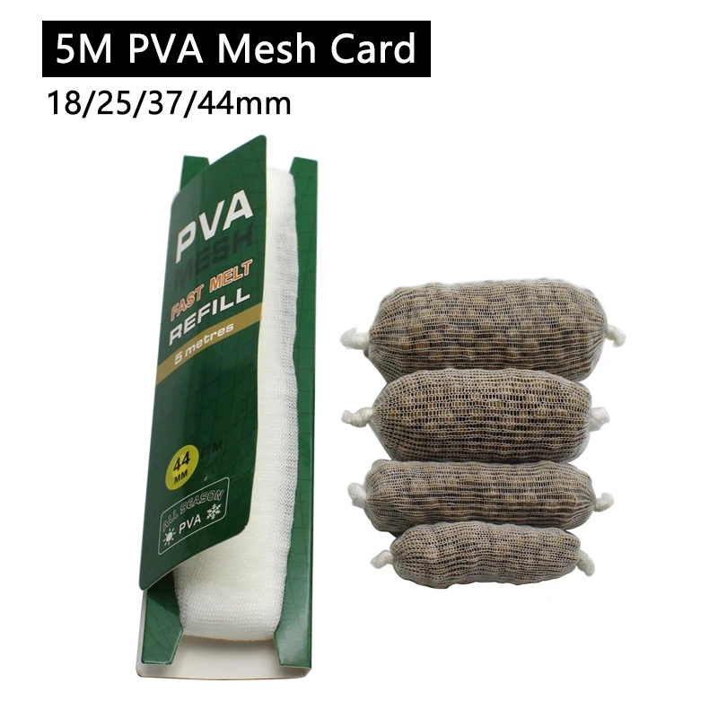 5M Carp Fishing Bait Boilies Bag Water Soluble PVA Mesh for Carp Coarse Feeder Fishing Boilie Bait Bag Tackle