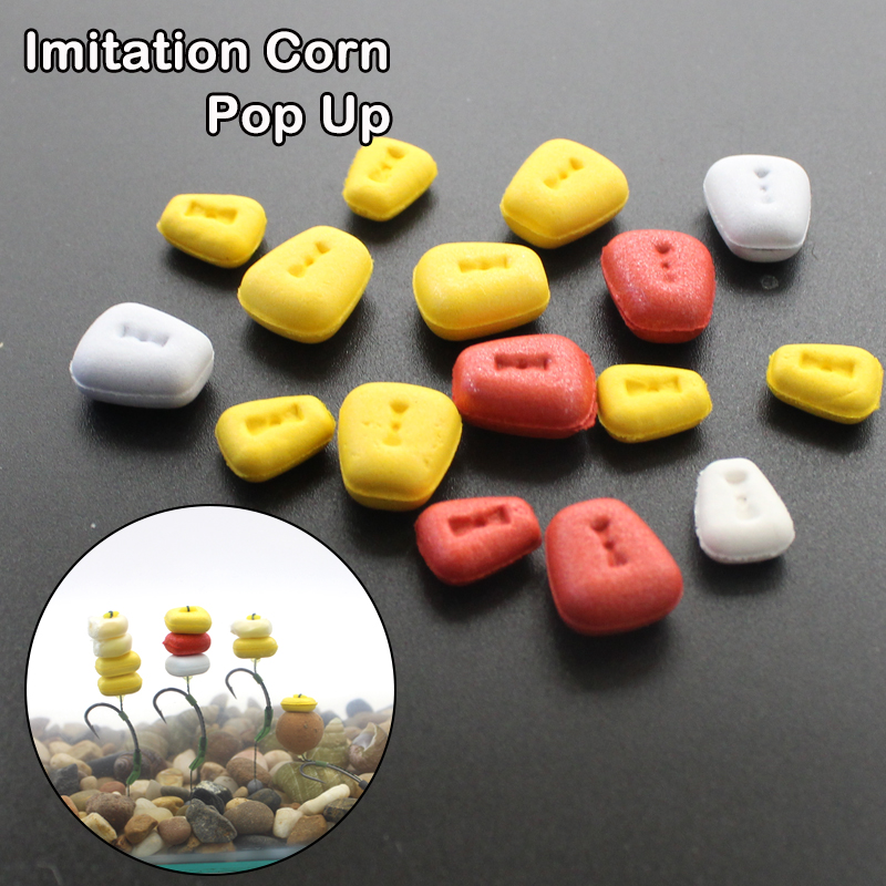 15pcs Carp Fishing Bait Corn Shape Artificial Fake Bait Pop Up Floating Corn Bait Boilies For Carp Rigs Bait Feeder Accessories