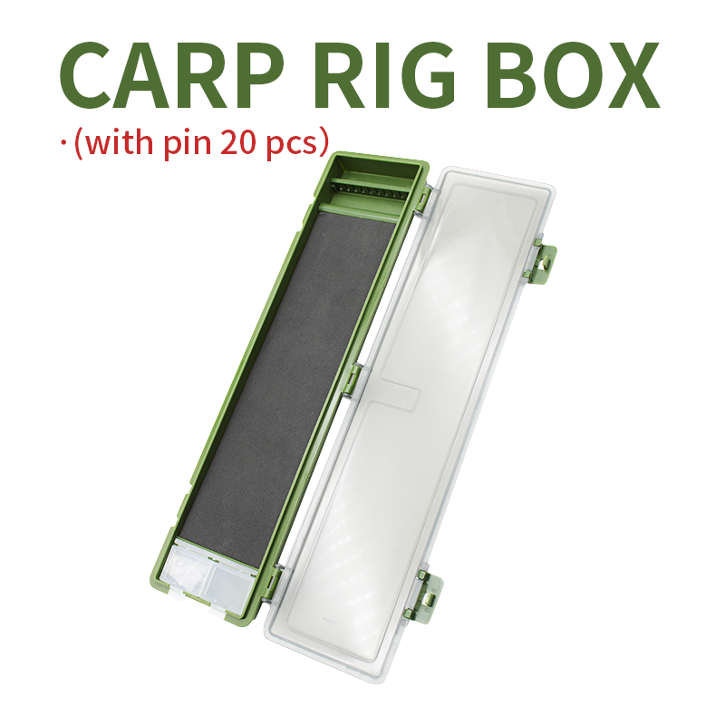 Carp Fishing Rig Box Hair Rig Wallet Carp Fishing Tackle Box Stiff Hair Rig Board with Pins Storage Box For Fishing Line