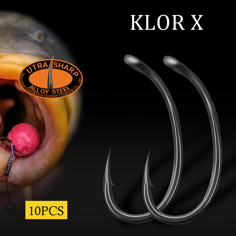 Carp Fishing KLOR  Hook X   Alloy Steel PTFE coating super slide Forged shank Hook