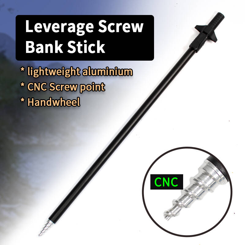 Carp  Fishing  Tackle  Leverage  Screw  Bank  Stick  Length  Adjustable  56-100cm