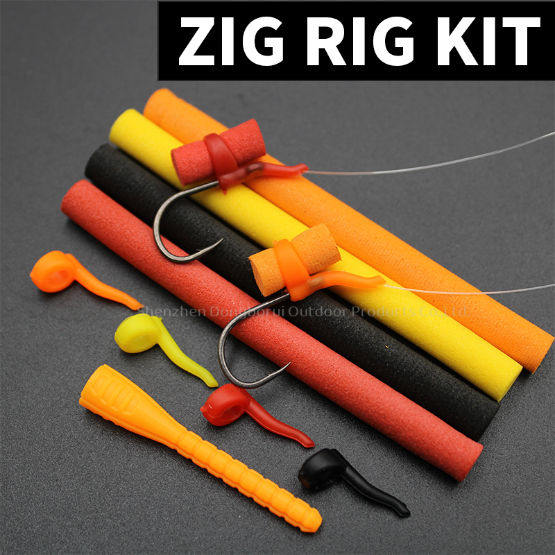 Carp Fishing Accessories Zig Rig Foam Kit Carp Fishing Bait Zig Aligner  For  Hair Rig Carp Tackle