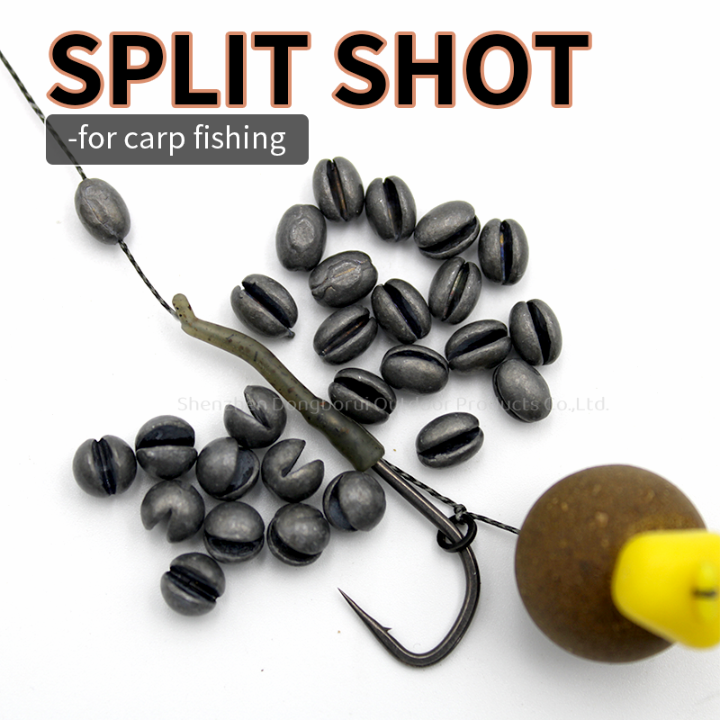 Split Shot Sinkers  to  balance  the  hook bait  or  pin  down  hooklink  Carp  Fishing Weight Terminal Sinker Tackle
