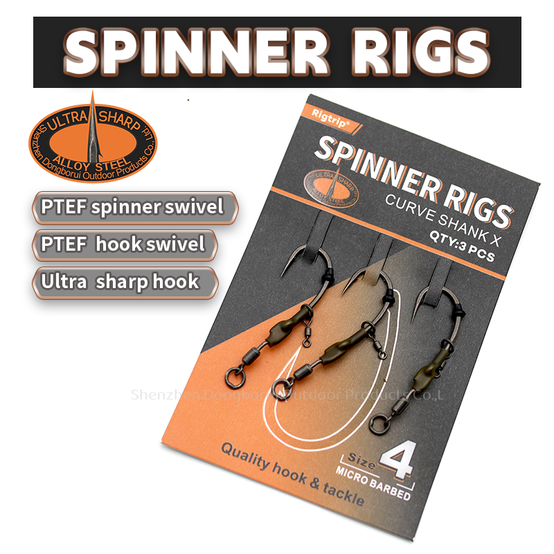 New Ronnie Spinner Ready Rigs Ready Tied Carp Rigs Ronnie Rig 2# 4# 6#