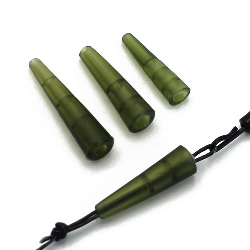 Carp Fishing Anti Tangle Sleeves Soft Rubber Tail Cones Accessories  Size L/M/S